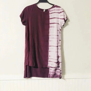Lori + Mari Tie Dye Ombre Shirt Dress